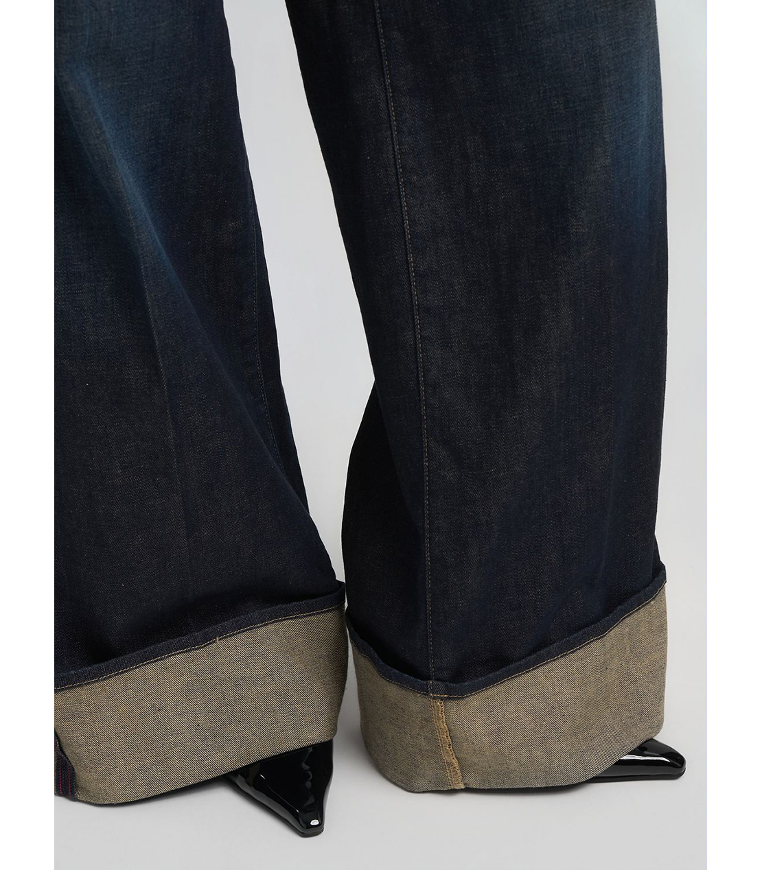 ワイドレッグNALAJA インディゴストレッチデニム 詳細画像 ダークブルー 7